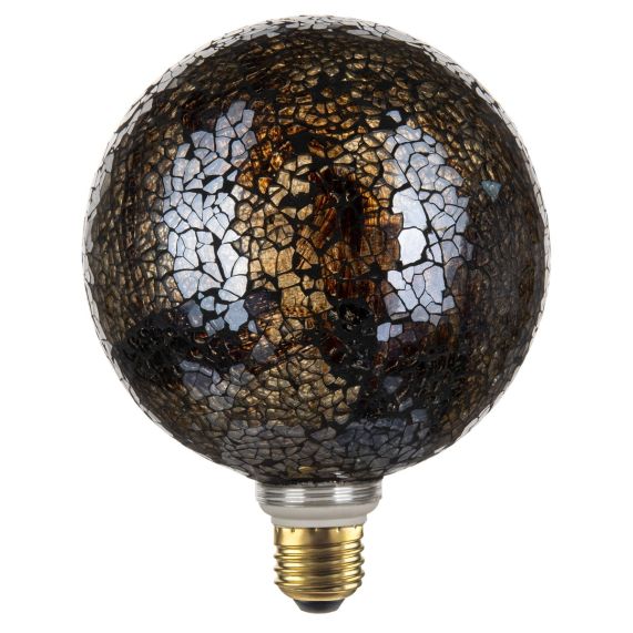 Globe G125 E27 Argente Mosaique 4W 470lm 2700K dim
