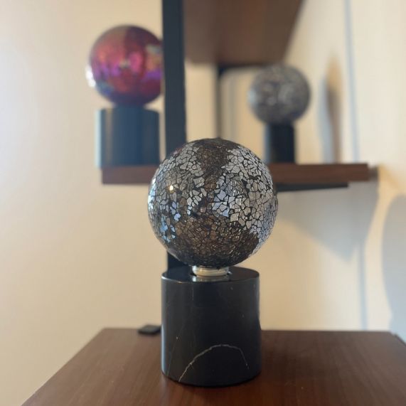 Globe G125 E27 Argente Mosaique 4W 470lm 2700K dim