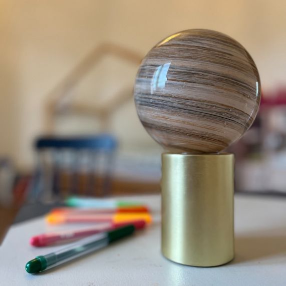 Globe G125 E27 marron Jupiter Planete 3W 300lm 2700K