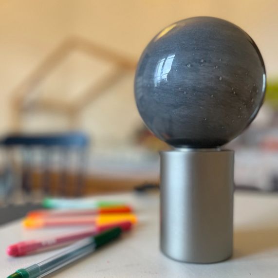 Globe G125 E27 Gris Lune Planete 3W 300lm 2700K