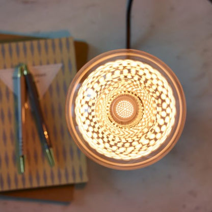 Ampoule E27 Noire Grillage Résille 3,5W 100lm 1800K dim