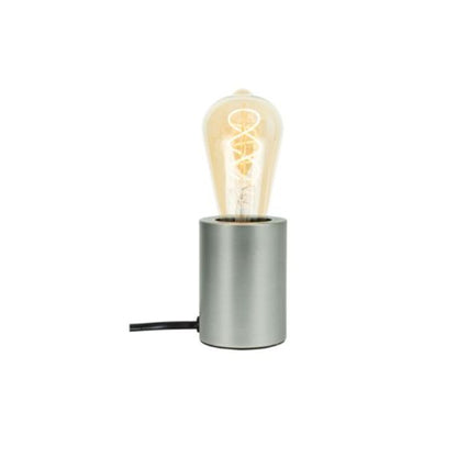 Lampe a poser E27 nickel effet metal Palladium 220-240V IP20 70x96mm