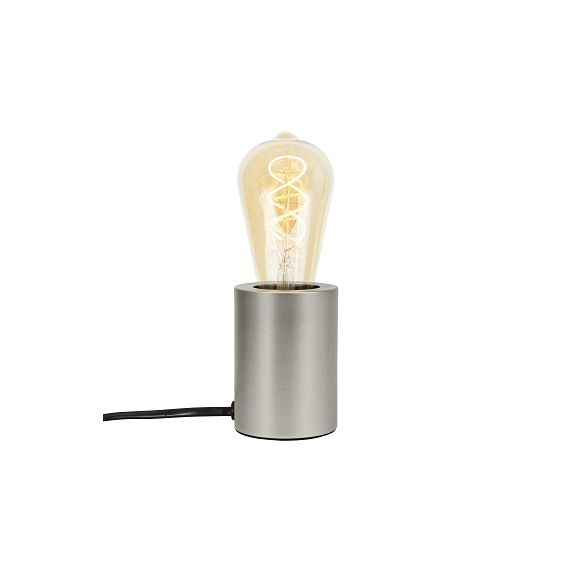 Lampe a poser E27 nickel effet metal Palladium 220-240V IP20 70x96mm