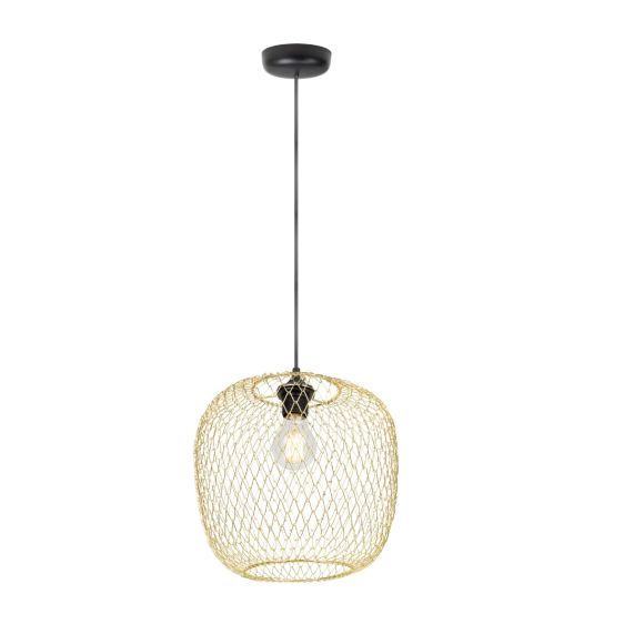 Suspension abat-jour metal E27 laiton Colombe IP20