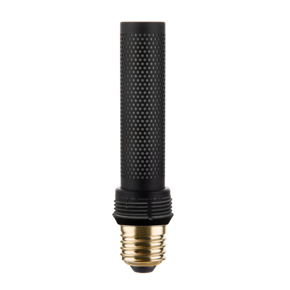 Tube RN E27 Noire Composite 3,5W 15lm 1800K