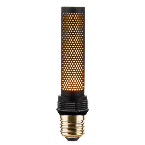 Tube RN E27 Noire Composite 3,5W 15lm 1800K