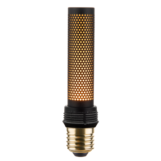 Tube RN E27 Noire Composite 3,5W 15lm 1800K