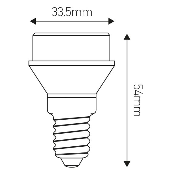 Diffuseur RN E14 Composite 3,5W 210lm 2700K Dim