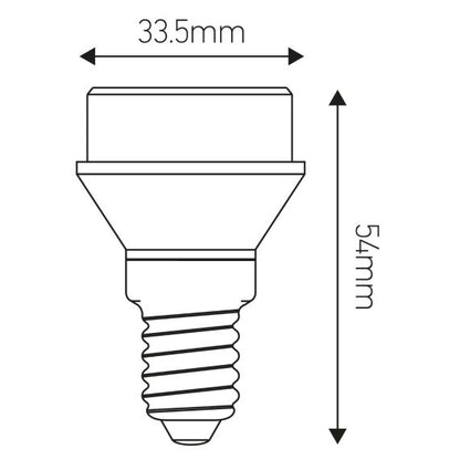 Diffuseur RN E14 Composite 3,5W 210lm 2700K Dim