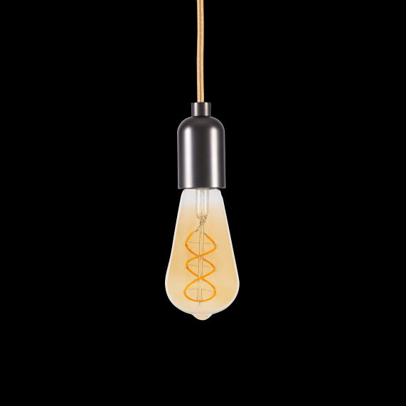 Edison Filament LED Torsadée 8W 500lm E27 2000K Dim Ambrée
