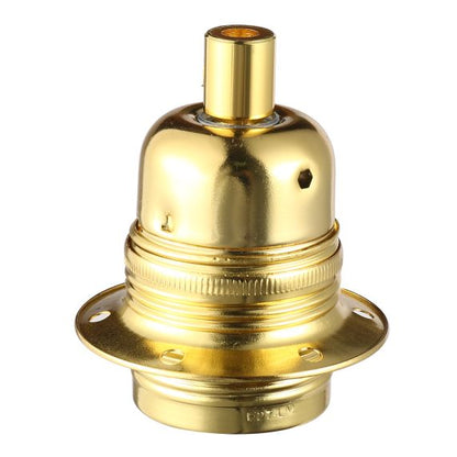 Douille Laiton E27 Filetée avec Bague Or