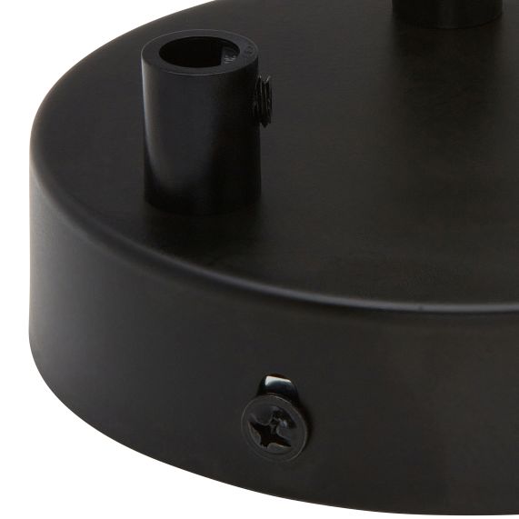 Plafonnier Acier noir 3S