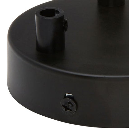 Plafonnier Acier noir 3S