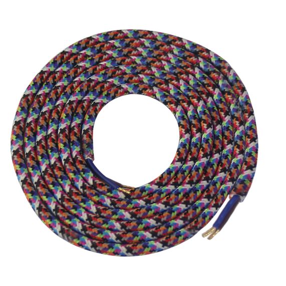 FS Cable rond couleurs mixtes 2 mètres 2 x 0,75mm2
