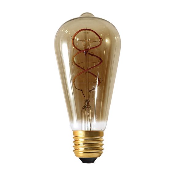 Edison Filament LED TWISTED 4W E27 2000K 200lm Dim. Smoky