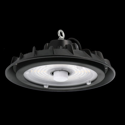Armature industrielle led noir Glenn 150W IP65 24000lm 4000K dim D338x178mm