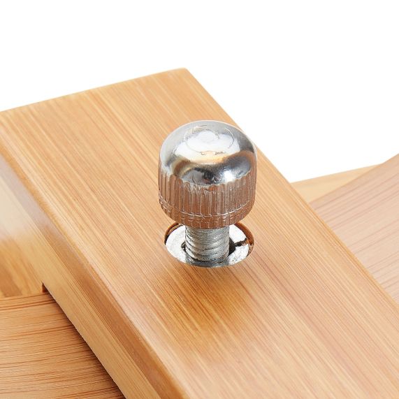 Support Bambou incurvé E27 25*10*31cm+cable textile 1,5m avec switch