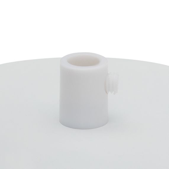 Plafonnier Acier D.100mm Blanc + Arrêt Pour Câble D.6mm