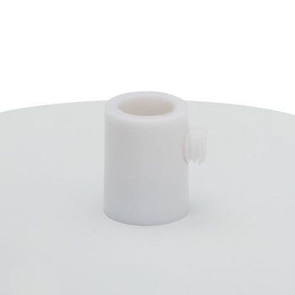 Plafonnier Acier D.100mm Blanc + Arrêt Pour Câble D.6mm