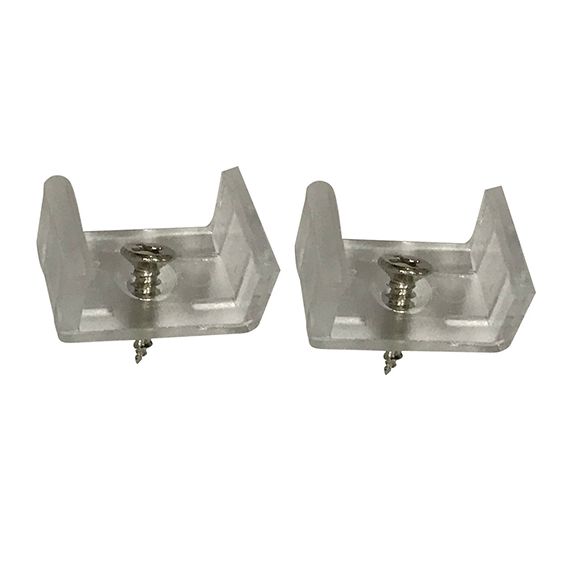 Kit 2 Attaches plastique + 2 vis pour ruban LED