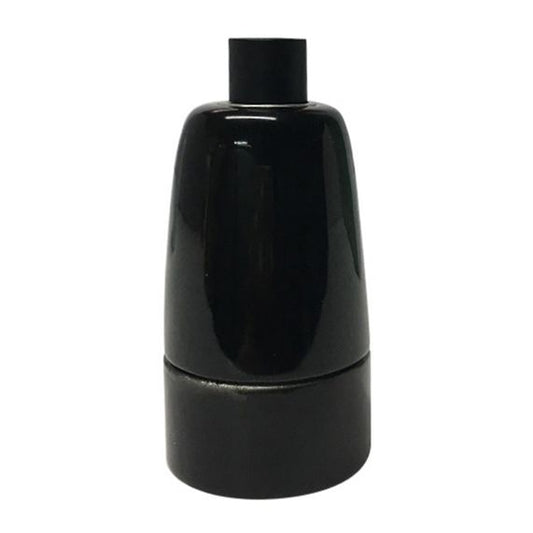 Douille E14 porcelaine ø33mm H.60mm noir
