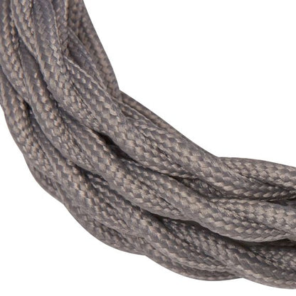 Cable torsadé gris 2 mètres 2 x 0,75mm2
