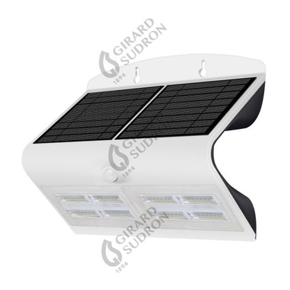 BUTTERFLY - Projecteur solaire LED blanc détecteur présence IP65 4000K 6,8W 800lm