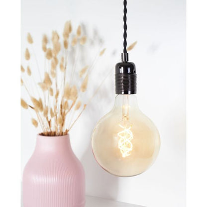 Douille Laiton E27 Filetée Noire