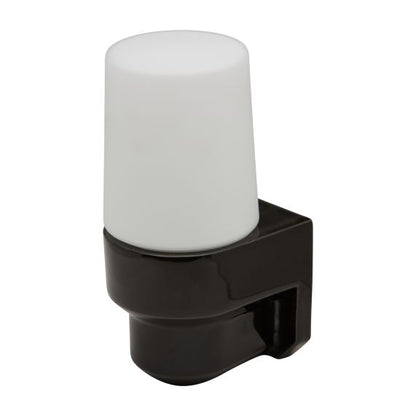 Applique porcelaine E14 av. verrerie opaline noir