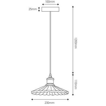 CONCRETE - Wave pendant lamp - E27