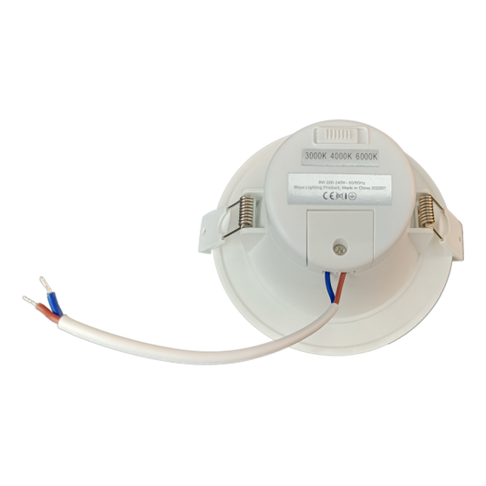 Downlight CCT blanc Zoe 10W IP44 700-750lm 3000-4000-6000K 115x58 D90mm