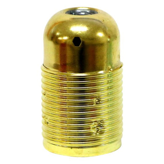 Douille demontee acier E14 laiton filetee av borne de terre