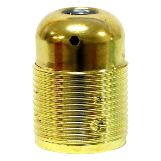 Douille demontee acier E27 laiton filetee av borne de terre