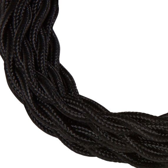 twisted cable - black 2m 2 x 0,75mm2