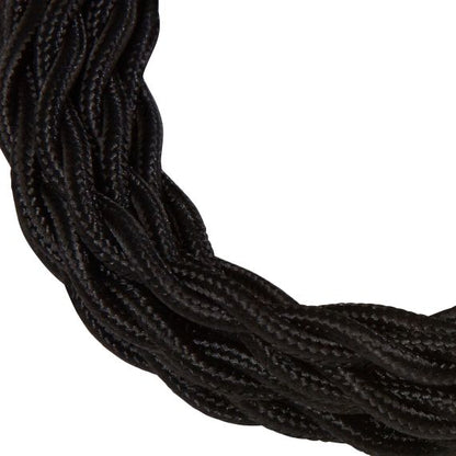 twisted cable - black 2m 2 x 0,75mm2
