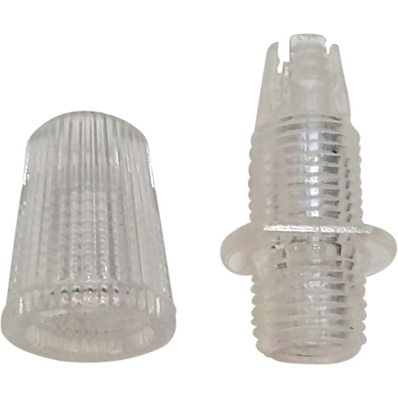 Serre cable transparent double male 10x1 av capuchon