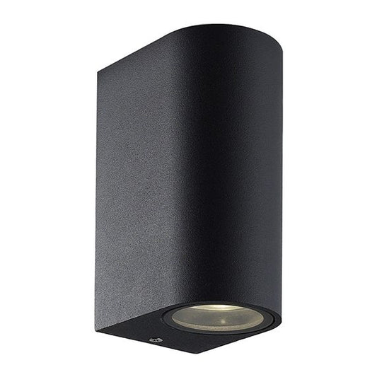 Applique murale haut /bas GU10 noir a equiper Capella 2x11W max IP54 93x68x150mm