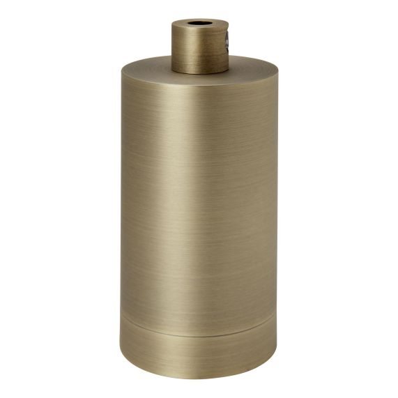 Douille Cylindre Acier E27 Or Antique