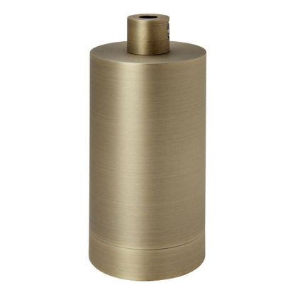 Douille Cylindre Acier E27 Or Antique