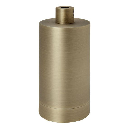 Douille Cylindre Acier E27 Or Antique