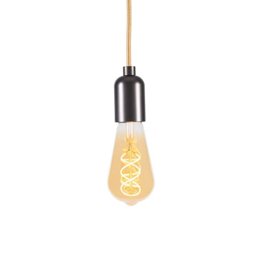 Edison Filament LED Torsadée 5W 300lm E27 2000K Non Dim Ambrée