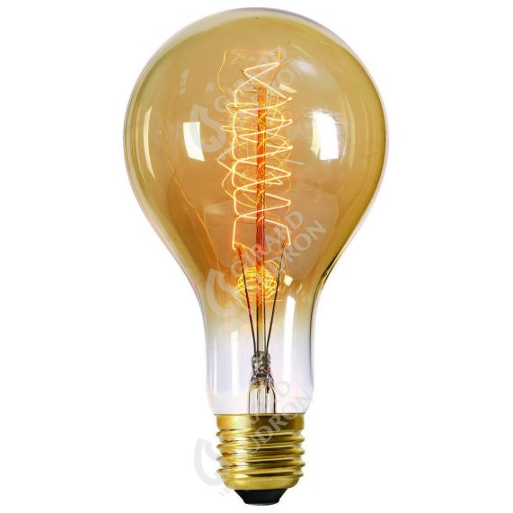 Lampe Filament Métallique Spiralé 200mm 24W E27 2000K Ambre.  3125460249787