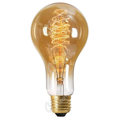Lampe Filament Métallique Spirale 180mḿ 24W E27 2000K Ambre. 3125460249794