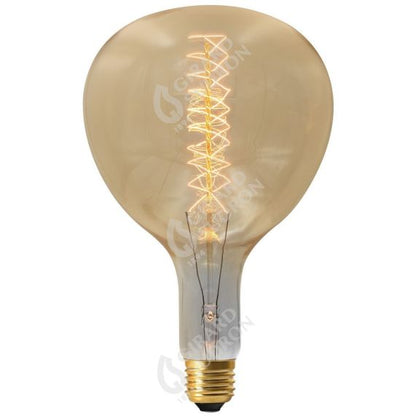 Lampe Poire R180 Filament Métallique Spiralé 24W E27 2000K Ambre