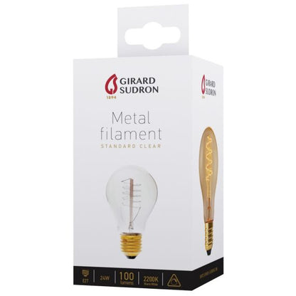 Standard Filament Métallique Spiralé 24W E27 2200K Cl. 3125460249909
