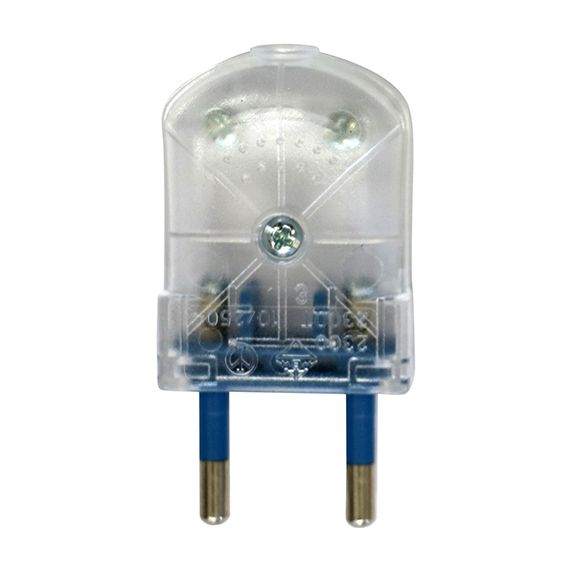 Fiche démontable 2.5A Transparent