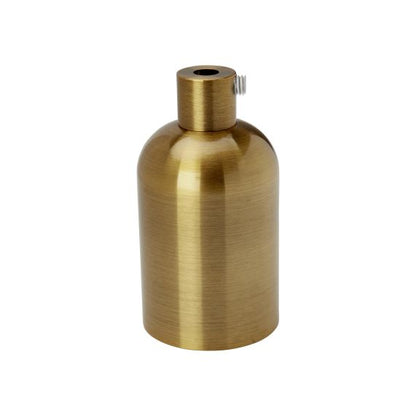 Douille Acier E27 Lisse Dorée