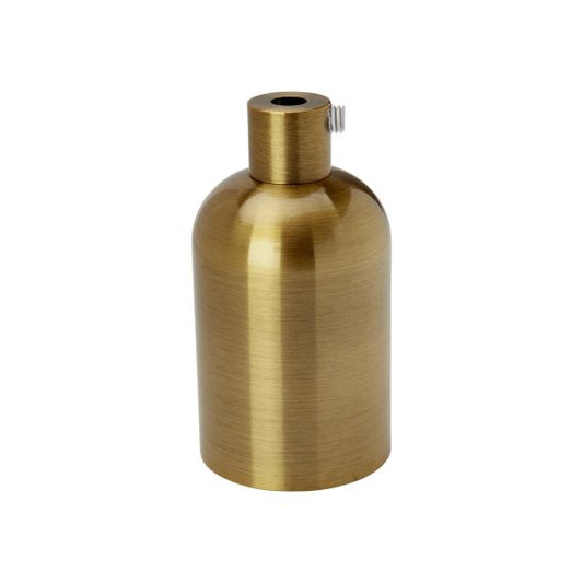 Douille Acier E27 Lisse Dorée