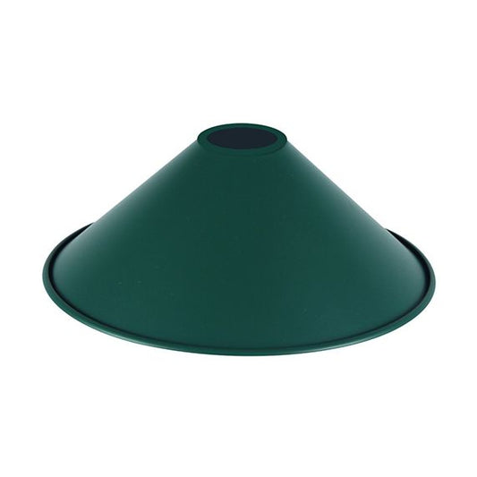 Abat-jour métal conique ø220mm vert bouteille mat