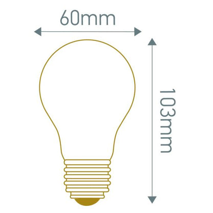Standard A60 Filament LED 8W E27 2700K 780Lm Dim. Mat.